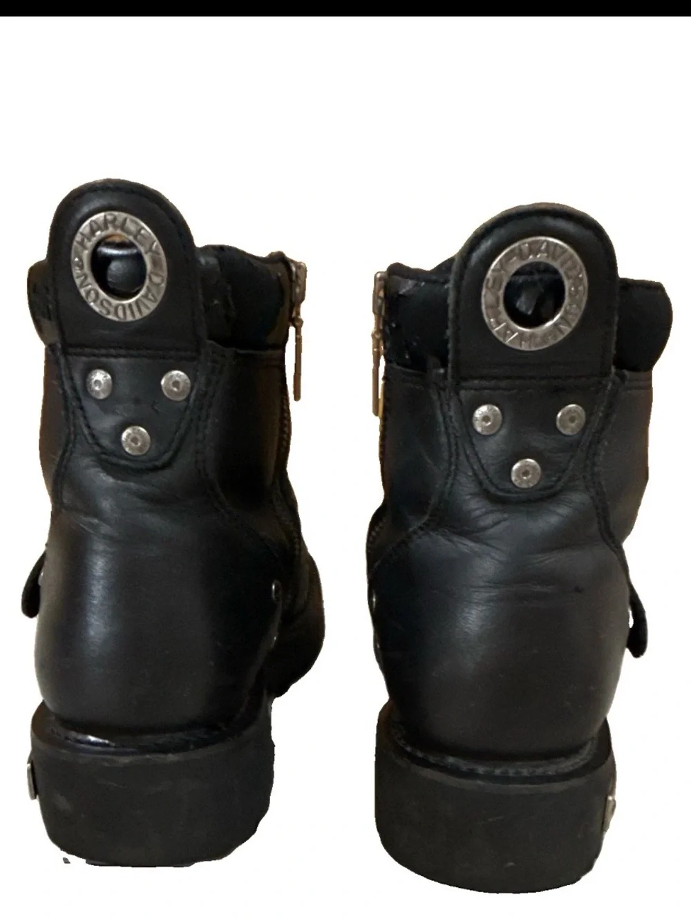 HARLEY DAVIDSON BRAKE BUCKLE MOTORCYCLE BOOTS - ROUND TOE